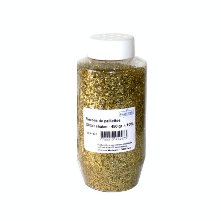 Flocon de paillette or 450 g - Kiddi craft - Rougier et Plé