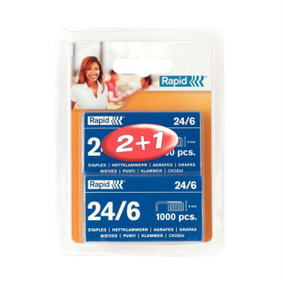 Agrafes 24/6  - 3000 pcs - Rapid - Rougier et Plé