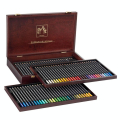Coffret beaux-arts en bois - 80 crayons aquarellables Museum - Caran d'Ache - Rougier et Plé