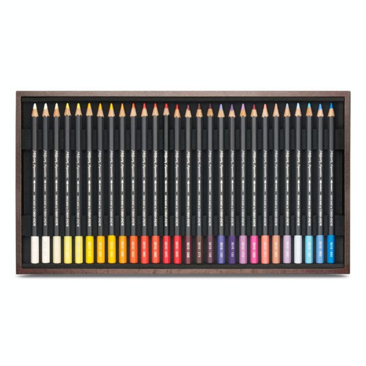 Coffret beaux-arts en bois - 80 crayons aquarellables Museum - Caran d'Ache - Rougier et Plé