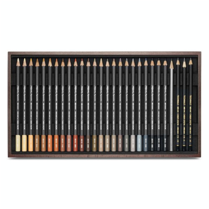 Coffret beaux-arts en bois - 80 crayons aquarellables Museum - Caran d'Ache - Rougier et Plé
