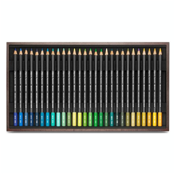 Coffret beaux-arts en bois - 80 crayons aquarellables Museum - Caran d'Ache - Rougier et Plé