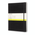 Carnet de note XL - Couverture noire - Page blanche - 19 x 25 cm - Moleskine - Rougier et Plé