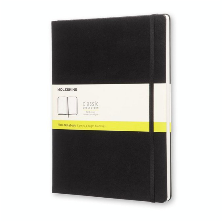 Carnet de note XL - Couverture noire - Page blanche - 19 x 25 cm - Moleskine - Rougier et Plé