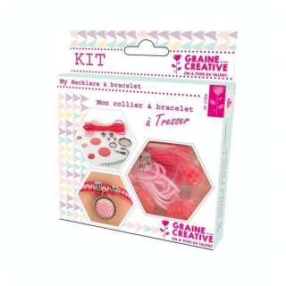 Mon collier & bracelet à Tresser - Kit de bijoux Amour - Graine Créative - Rougier et Plé