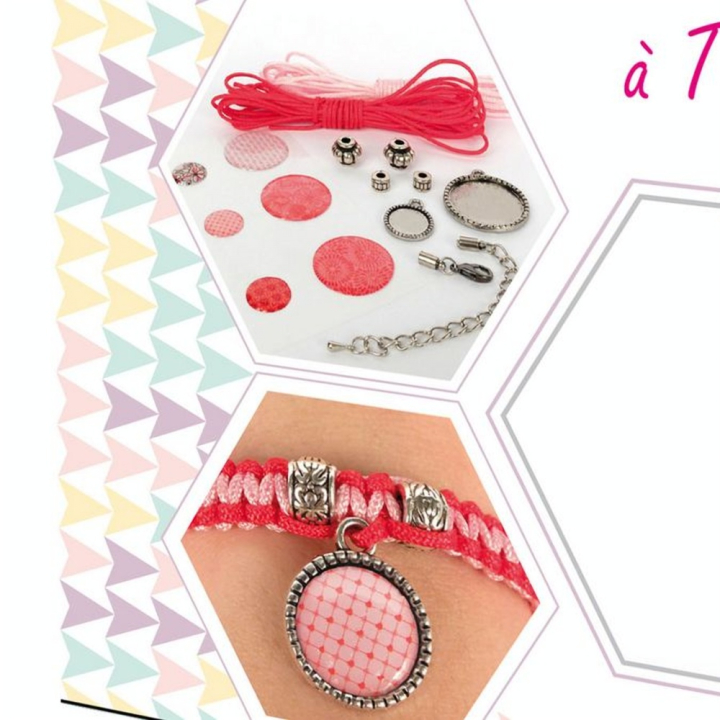 Mon collier & bracelet à Tresser - Kit de bijoux Amour - Graine Créative - Rougier et Plé
