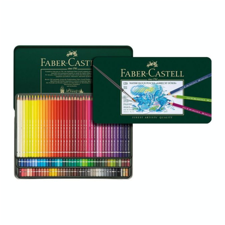 Crayon aquarellable Albrecht Dürer - Boite en métal 120 couleurs - Faber-Castell - Rougier et Plé