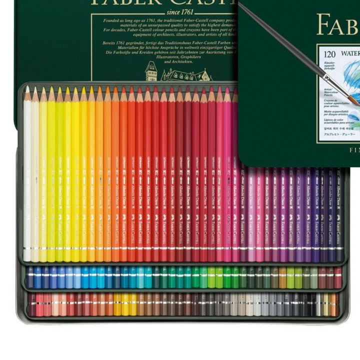 Crayon aquarellable Albrecht Dürer - Boite en métal 120 couleurs - Faber-Castell - Rougier et Plé