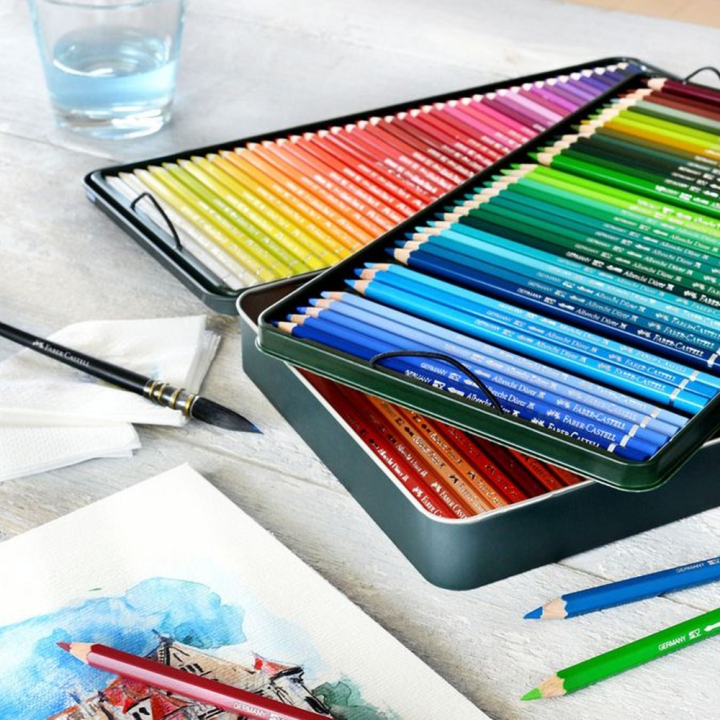 Crayon aquarellable Albrecht Dürer - Boite en métal 120 couleurs - Faber-Castell - Rougier et Plé