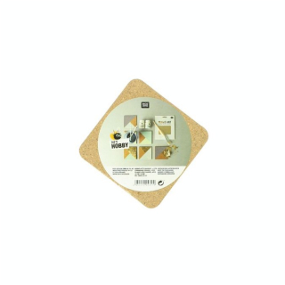 Plaque de liège carré 10 cm - ep. 6mm - par 4 - Rico Design - Rougier et Plé
