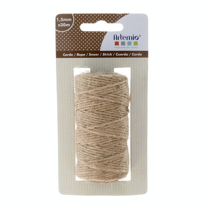 Corde naturelle 1,5 mm x 30 m - Artemio - Rougier et Plé