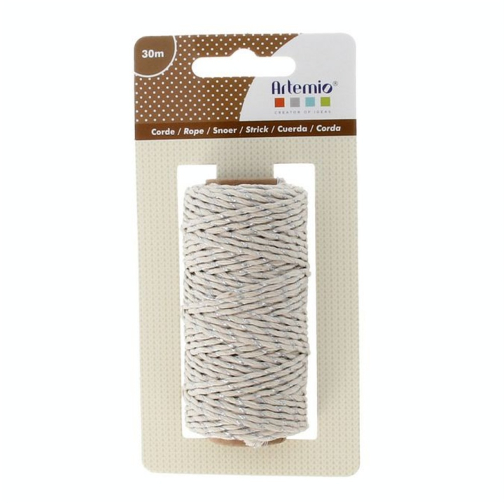 Corde écru et argent 30 m - Artemio - Rougier et Plé