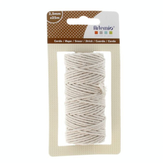 Coton macramé 2,5 mm x 25 m - Artemio - Rougier et Plé