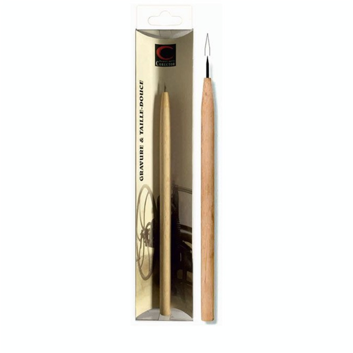 Pointe sèche en acier trempé - pointe longue 2 mm - Corect'Art - Rougier et Plé