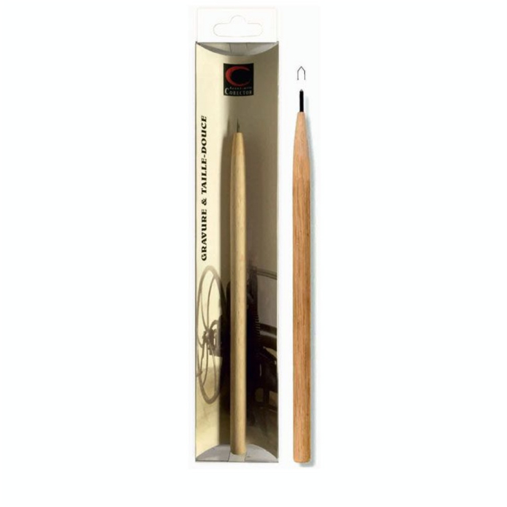 Pointe sèche en acier trempé - pointe courte 1,5 mm - Corect'Art - Rougier et Plé