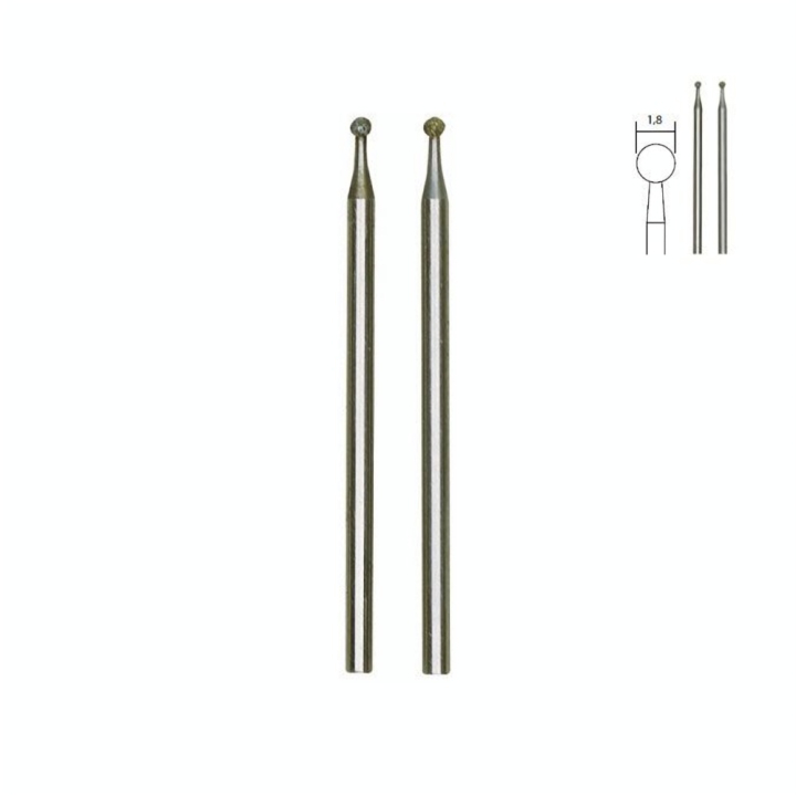 Embout de meulage diamanté - Boule Ø 1,8 mm - Proxxon - Rougier et Plé