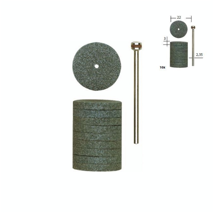 Meule en carbure de silicium - Ø 22 mm - 10 pcs - Proxxon - Rougier et Plé