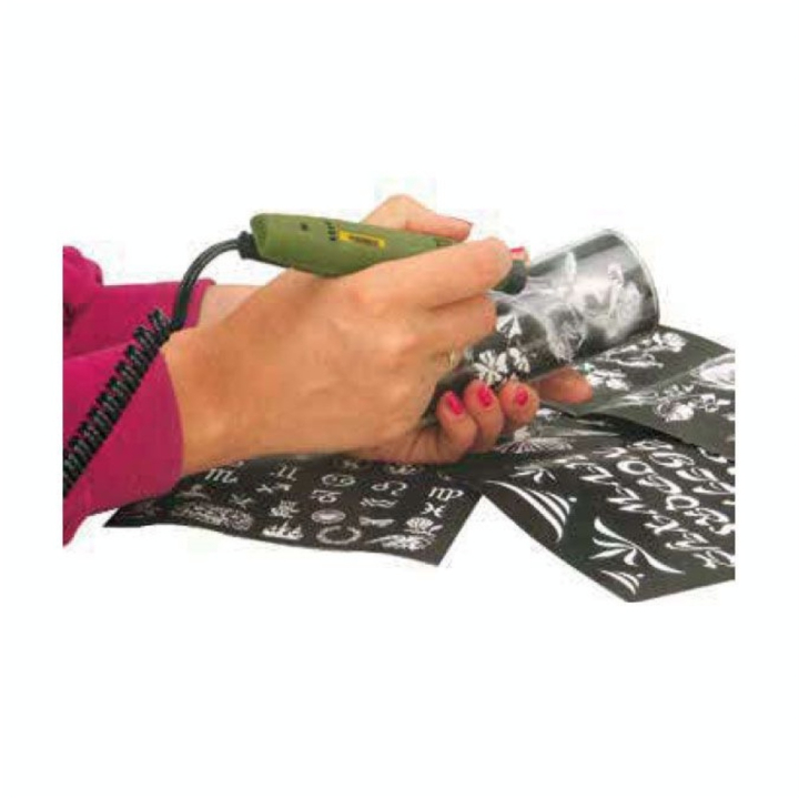 Graveur sur verre - Set complet + verre - 20.000 tr/mn - Proxxon - Rougier et Plé