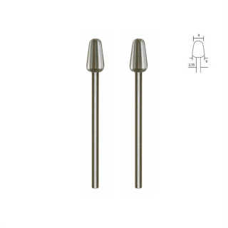 Embout de fraise en acier wolfram-vanadium - Arrondie Ø 4 mm - 2 pcs - Proxxon - Rougier et Plé