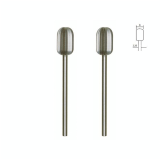Embout de fraise en acier wolfram-vanadium - Ovale Ø 8 mm - 2 pcs - Proxxon - Rougier et Plé