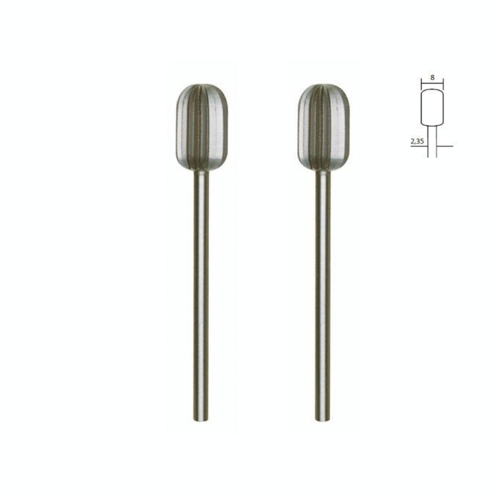 Embout de fraise en acier wolfram-vanadium - Ovale Ø 8 mm - 2 pcs - Proxxon - Rougier et Plé
