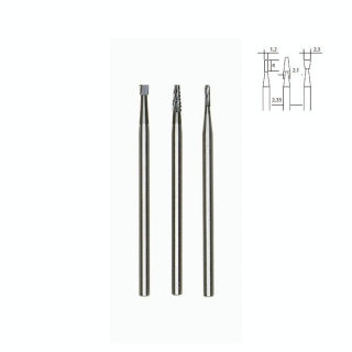 Embout de fraise en métal renforcé - 3 pcs - Proxxon - Rougier et Plé