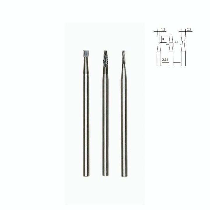 Embout de fraise en métal renforcé - 3 pcs - Proxxon - Rougier et Plé