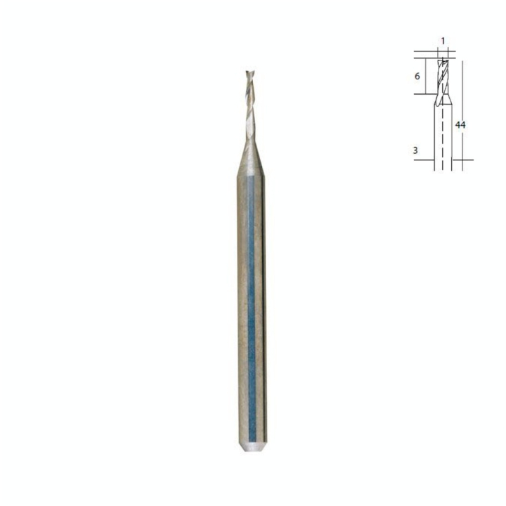 Embout de fraise en métal renforcé - Foret Ø 1 mm - Proxxon - Rougier et Plé
