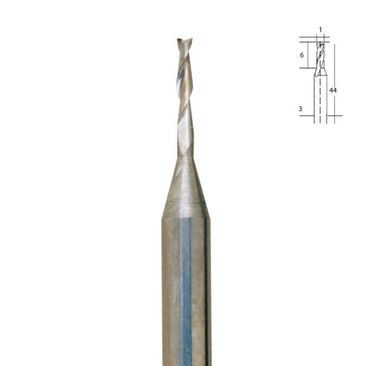 Embout de fraise en métal renforcé - Foret Ø 1 mm - Proxxon - Rougier et Plé