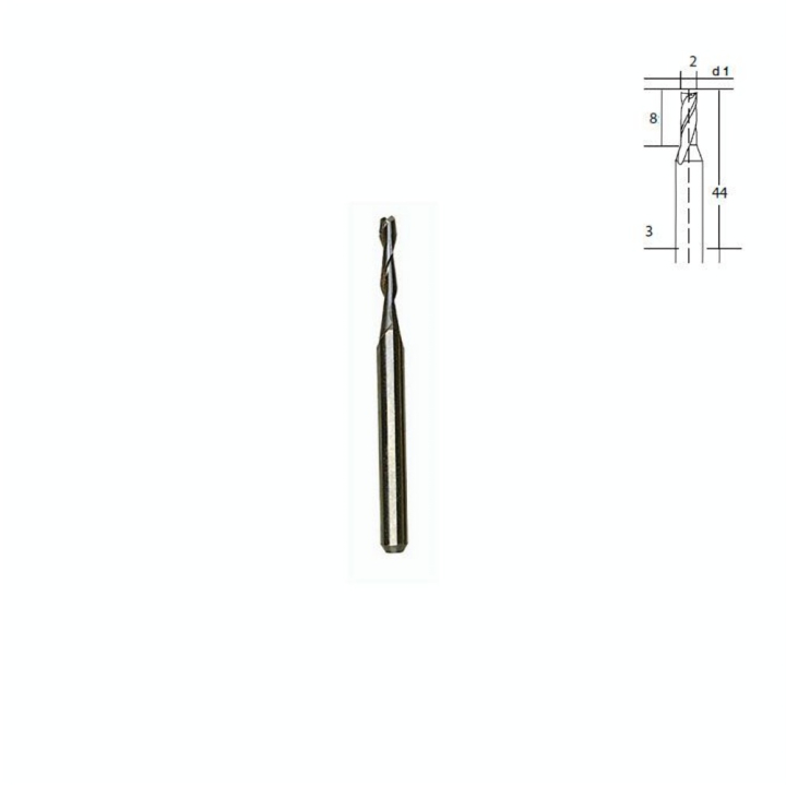 Embout de fraise en métal renforcé - Foret Ø 2 mm - Proxxon - Rougier et Plé
