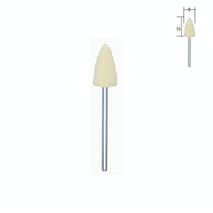 Polissoirs en feutre - Cône Ø 8 mm - 2 pcs - Proxxon - Rougier et Plé