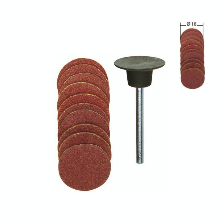Disques abrasifs en corindon - Grain 120 et 150 Ø 10 mm - 10 pcs - Proxxon - Rougier et Plé