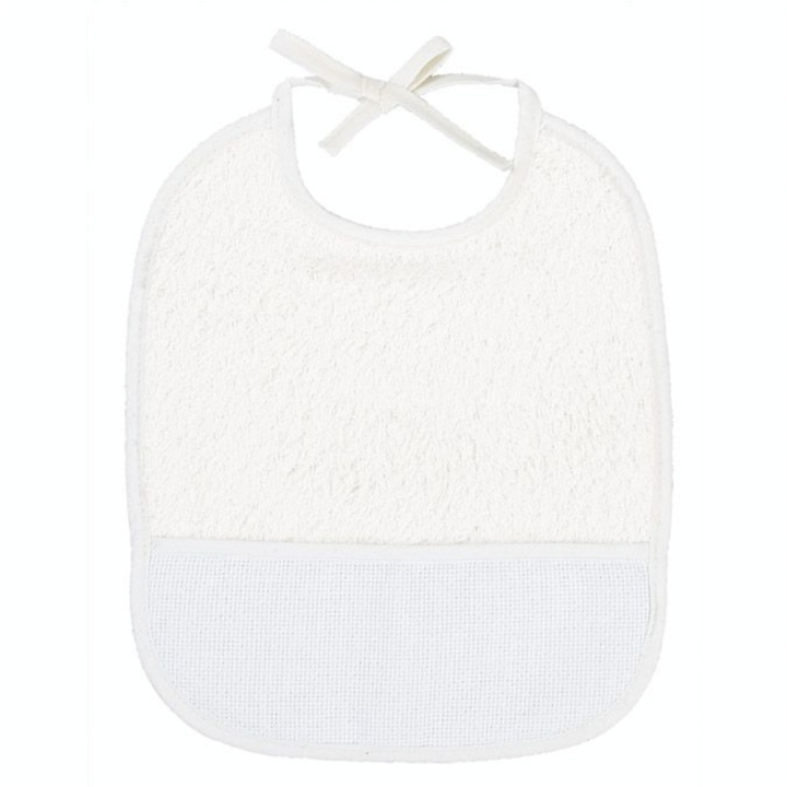 Bavoir à broder 3 mois - Blanc - DMC - Rougier et Plé