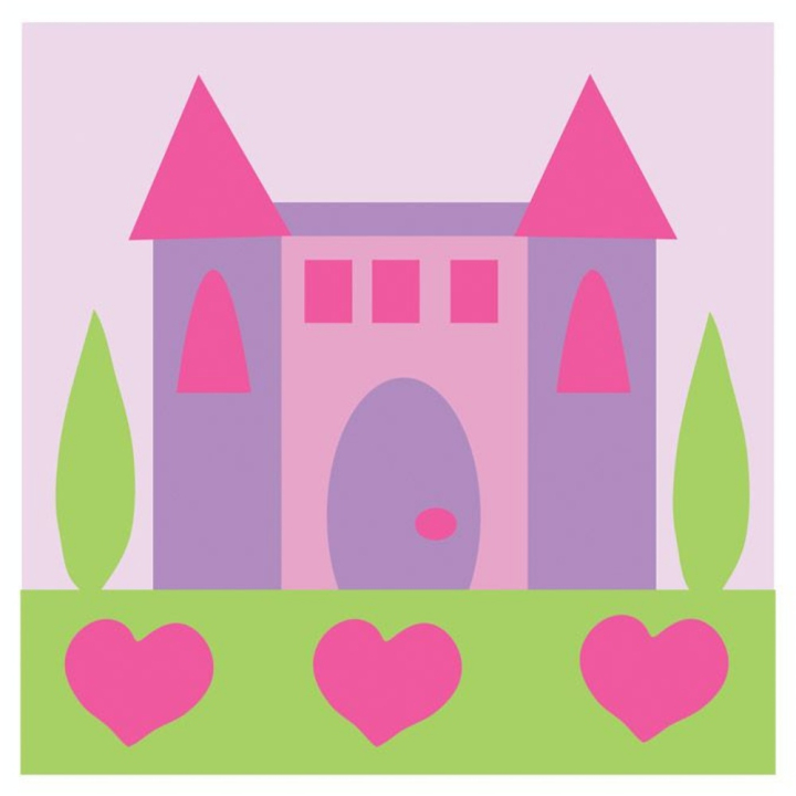 Kit de tapisserie enfant XXL - Le château princesse - 15 x 15 cm - DMC - Rougier et Plé