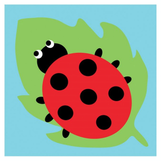 Kit de tapisserie enfant XXL - La coccinelle - 15 x 15 cm - DMC - Rougier et Plé