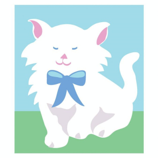 Kit de tapisserie enfant XXL - Le chat - 18 x 13 cm - DMC - Rougier et Plé