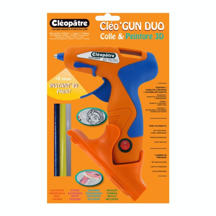 Pistolet pour colle et peinture 3D Cléo'Gun Duo - Cléopatre - Rougier et Plé