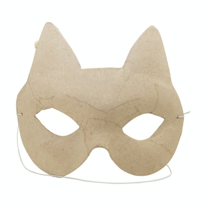 Masque chat en papier mâché - Décopatch - Rougier et Plé