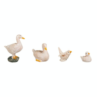 Oies en polyrésine 1,5 à 3 cm - 4 pcs - Rayher - Rougier et Plé