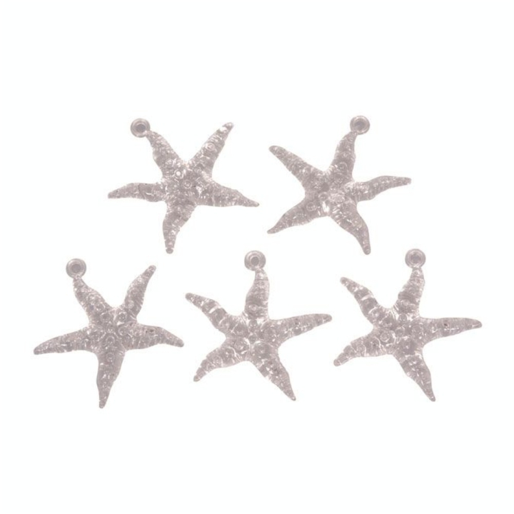 Etoile de mer en acrylique 4,5 cm - 5 pcs - Rayher - Rougier et Plé
