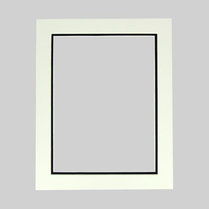Passe-partout double Blanc et Noir - Rougier&Plé - Rougier et Plé