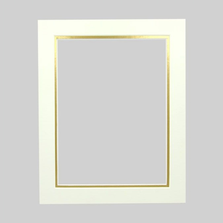 Passe-partout double Blanc et Or - Rougier&Plé - Rougier et Plé