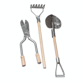 Outils de jardin miniatures 9 à 13 cm - 3 pcs - Rayher - Rougier et Plé