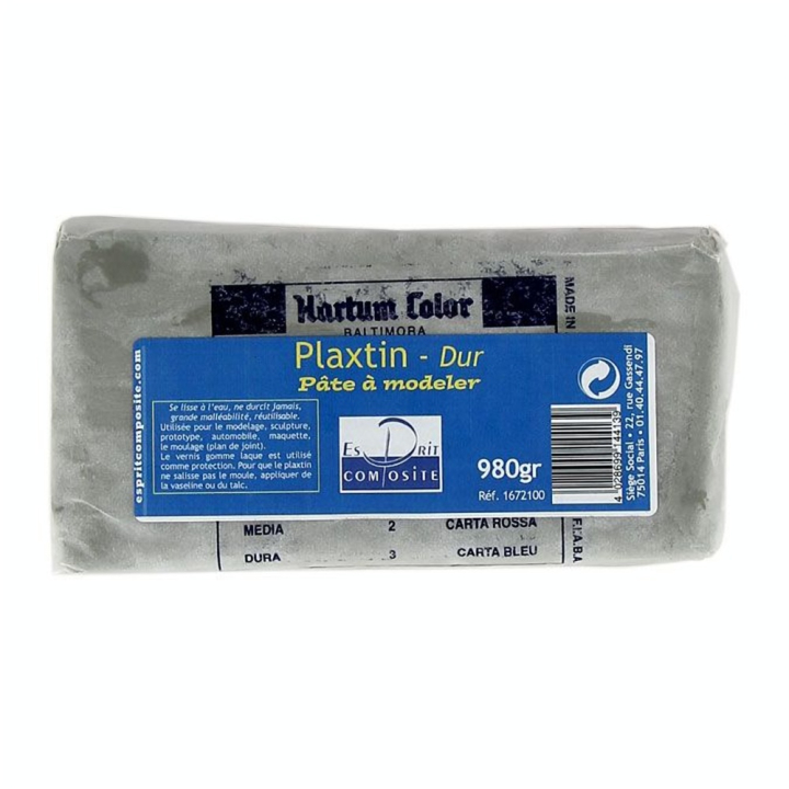 Pâte à modeler Plaxtin dur 980g - Esprit Composite - Rougier et Plé