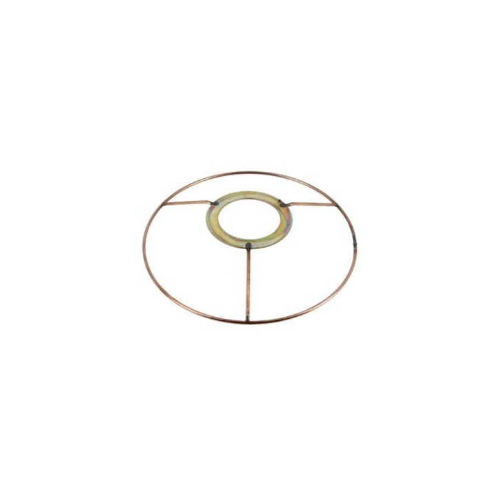 Carcasse d'abat-jour Cercle bagué E27 Ø 15 cm Cuivré - Fil Cuivré (Le) - Rougier et Plé