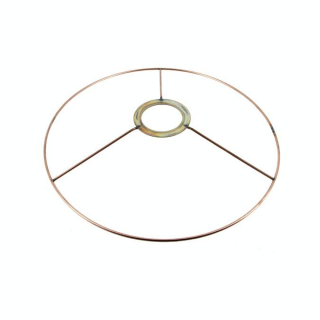 Carcasse d'abat-jour Cercle bagué E27 Ø 25 cm Cuivré - Fil Cuivré (Le) - Rougier et Plé