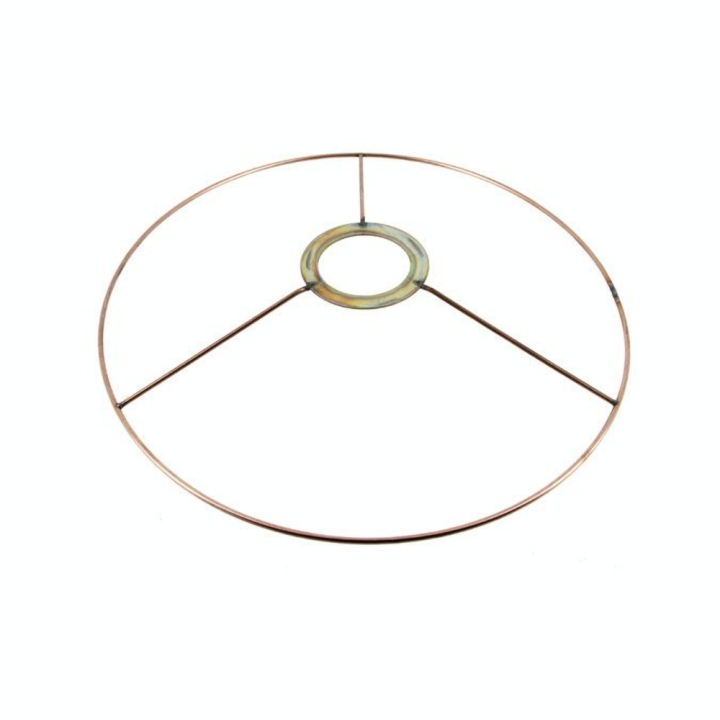 Carcasse d'abat-jour Cercle bagué E27 Ø 25 cm Cuivré - Fil Cuivré (Le) - Rougier et Plé