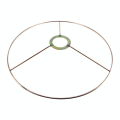 Carcasse d'abat-jour Cercle bagué E27 Ø 30 cm Cuivré - Fil Cuivré (Le) - Rougier et Plé