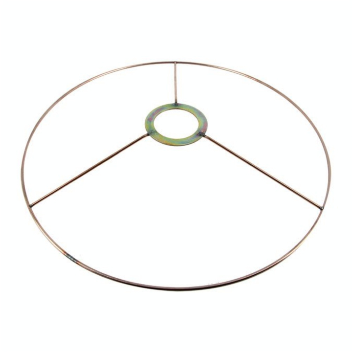 Carcasse d'abat-jour Cercle bagué E27 Ø 30 cm Cuivré - Fil Cuivré (Le) - Rougier et Plé