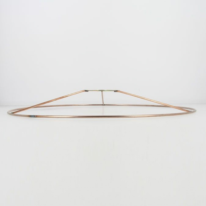 Carcasse d'abat-jour Cercle bagué E27 Ø 30 cm Cuivré - Fil Cuivré (Le) - Rougier et Plé